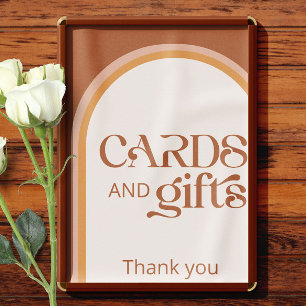 Affiche Arc de terre moderne Typographie cartes et cadeaux