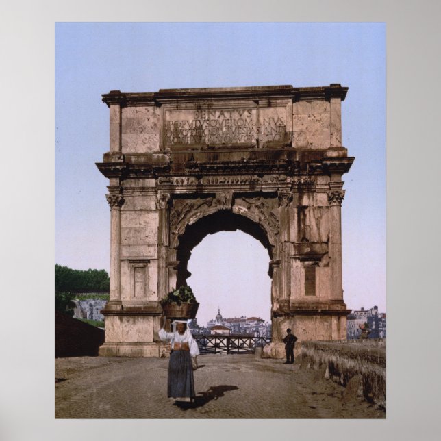 Affiche Arc de Titus, Rome (vers 1900) (Devant)