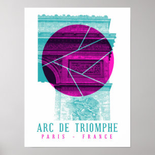 Affiche Arc De Triomphe Paris France