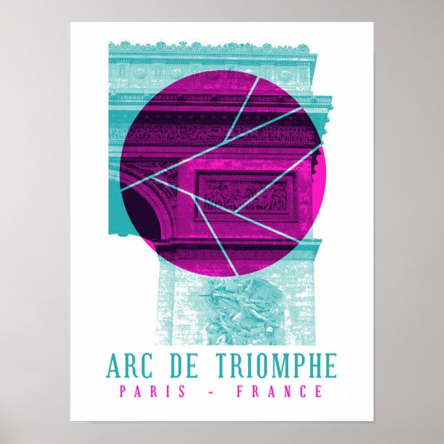 Affiche Arc De Triomphe Paris France (Devant)