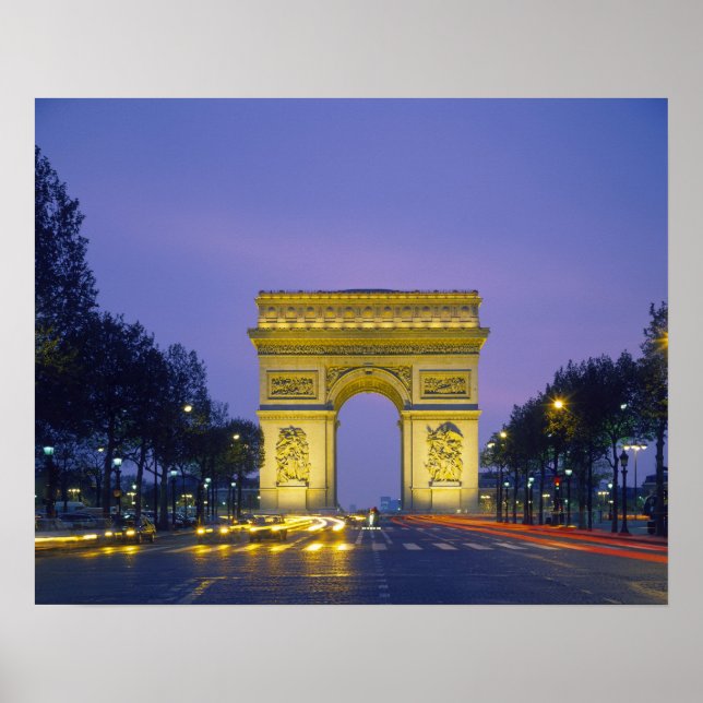 Affiche Arc de Triomphe, Paris, France, (Devant)