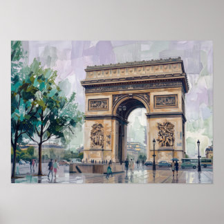 Affiche Arc de Triomphe, Paris, France