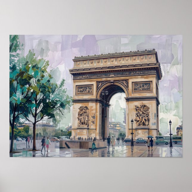 Affiche Arc de Triomphe, Paris, France (Devant)