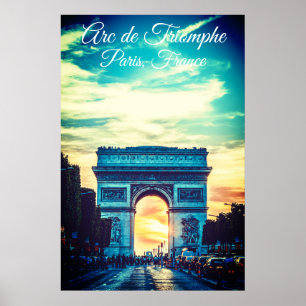 Affiche Arc de Triomphe vif