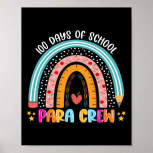 Affiche Arc-En-Ciel 100 Jours De Para De L'École Lover 100