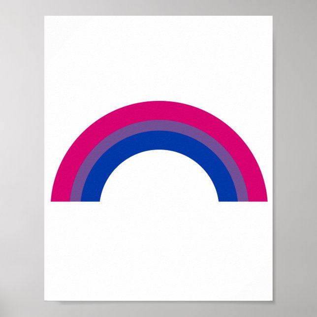 Affiche Arc en ciel bisexuel (Devant)