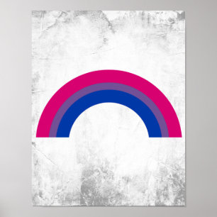 Affiche Arc-en-ciel bisexuel
