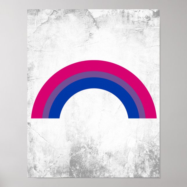 Affiche Arc-en-ciel bisexuel (Devant)