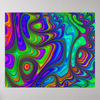 Arc-en-ciel coloré 3D texturé art abstrait