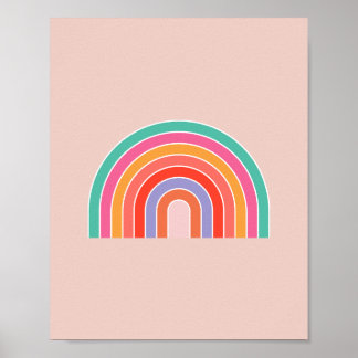 Affiche Arc-en-ciel coloré Abstrait