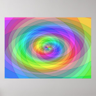 Affiche Arc-en-ciel de grille