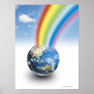 Affiche Arc en ciel de la Terre