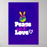 Arc-en-ciel de paix signe la paix et la typographi