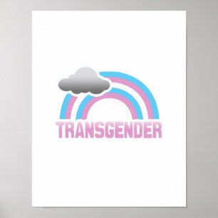 AFFICHE ARC-EN-CIEL DE TRANSSEXUEL