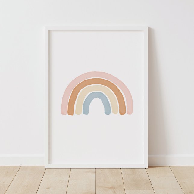 Affiche Arc-en-ciel Décor de la crèche pour bébé neutre pa (Créateur téléchargé)