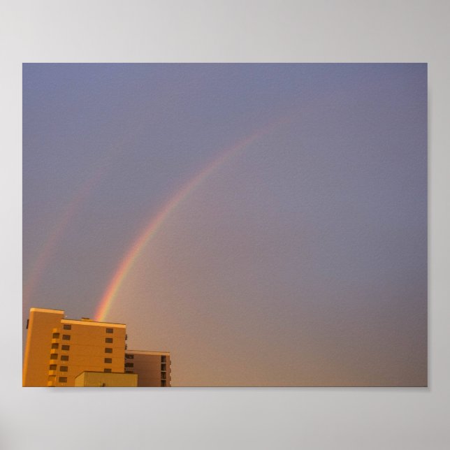 Affiche Arc-en-ciel double (Devant)