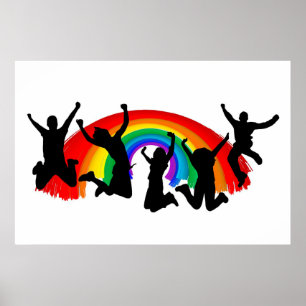 Affiche Arc-en-ciel gay pride
