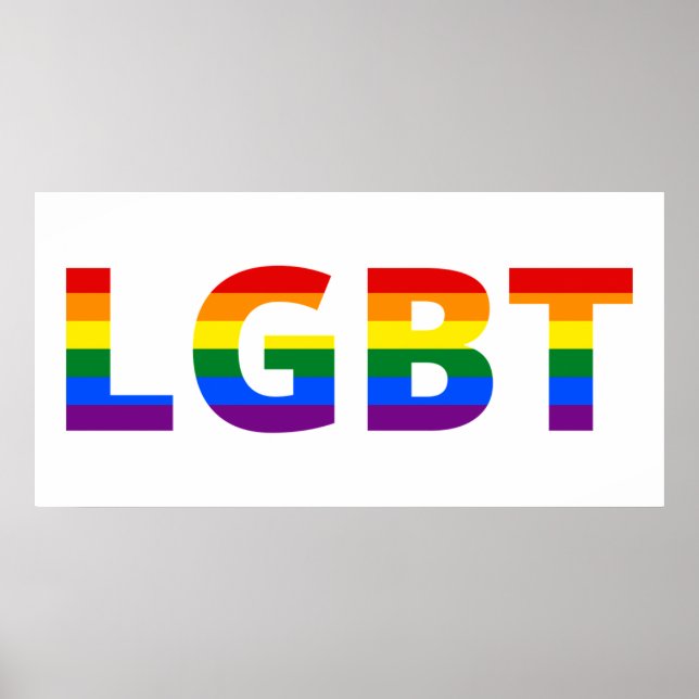 Affiche Arc-en-ciel Lgbt (Devant)