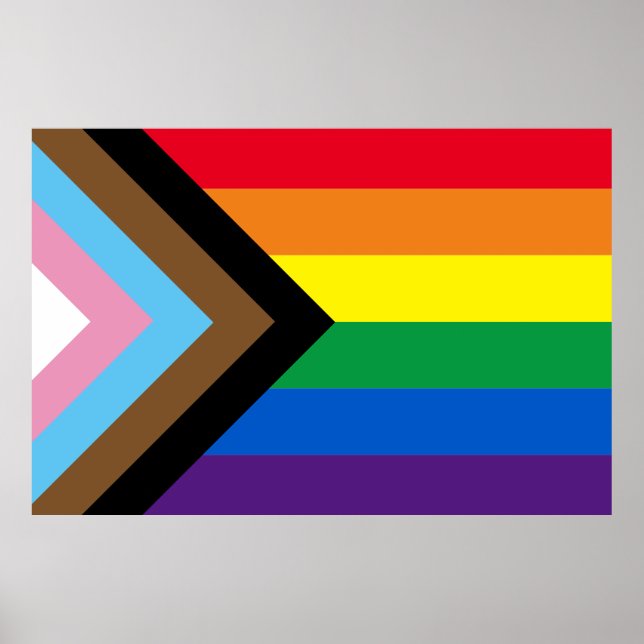 Affiche Arc-en-ciel Lgbtq drapeau de la diversité gay (Devant)