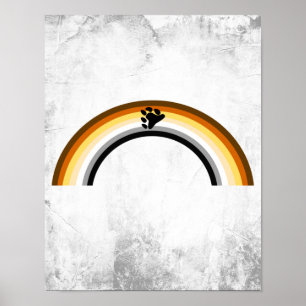 Affiche Arc-en-ciel Ours