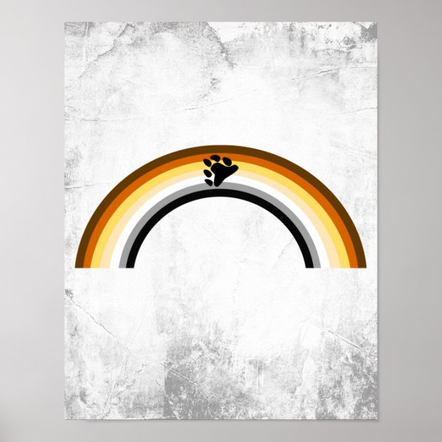 Affiche Arc-en-ciel Ours (Devant)