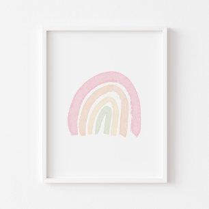 Affiche arc-en-ciel Pastel