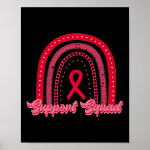 Affiche arc-en-ciel rouge groupe de soutien à la sensibili