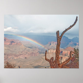 Affiche Arc en ciel sur le Grand Canyon