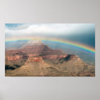 Affiche Arc en ciel sur le Grand Canyon