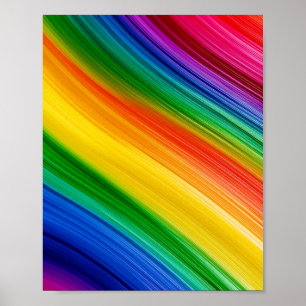 Affiche Arc-en-ciel vibrant de couleurs