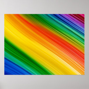 Affiche Arc-en-ciel vibrant de couleurs