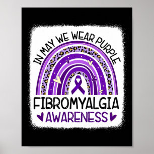 Affiche Arc En Mai Nous Portons Violet Fibromyalgie Reconn