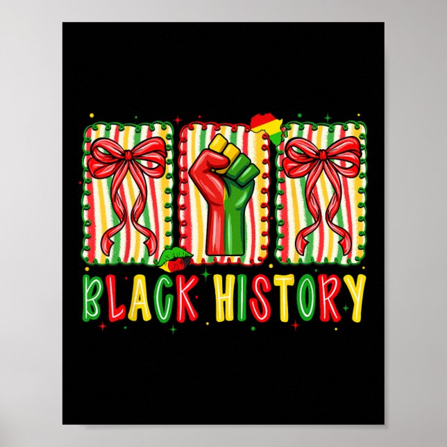 Affiche Arc flirt Fist Je suis Mois de l'histoire des Noir (Devant)