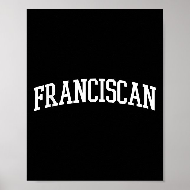 Affiche Arc franciscain Vintage Retro College Athletic Spo (Devant)