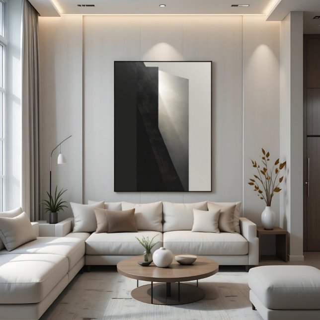 Affiche Arc Géométrique Abstrait Élégant Tons Chauds (Créateur téléchargé)