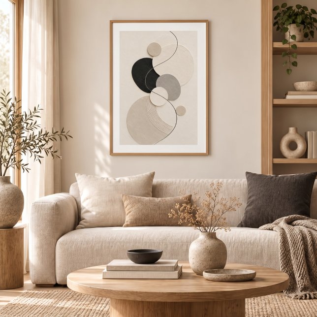 Affiche Arc Harmony | Minimal Abstract Plaster Art Print (Créateur téléchargé)