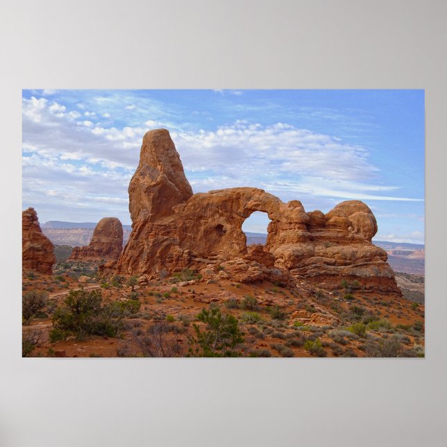 Affiche Arc Turret dans le parc national des Arches, Utah (Devant)