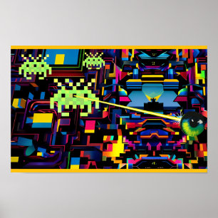 Affiche Arcade Death Machine on Patrol - Ken Gage Art