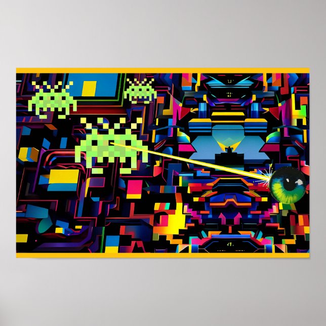 Affiche Arcade Death Machine on Patrol - Ken Gage Art (Devant)