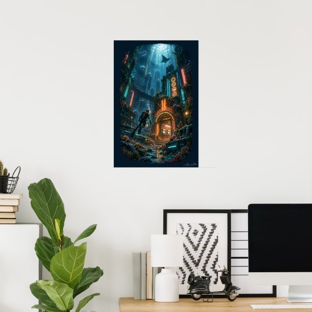 Affiche Arcade Engloutie (Bureau à domicile)