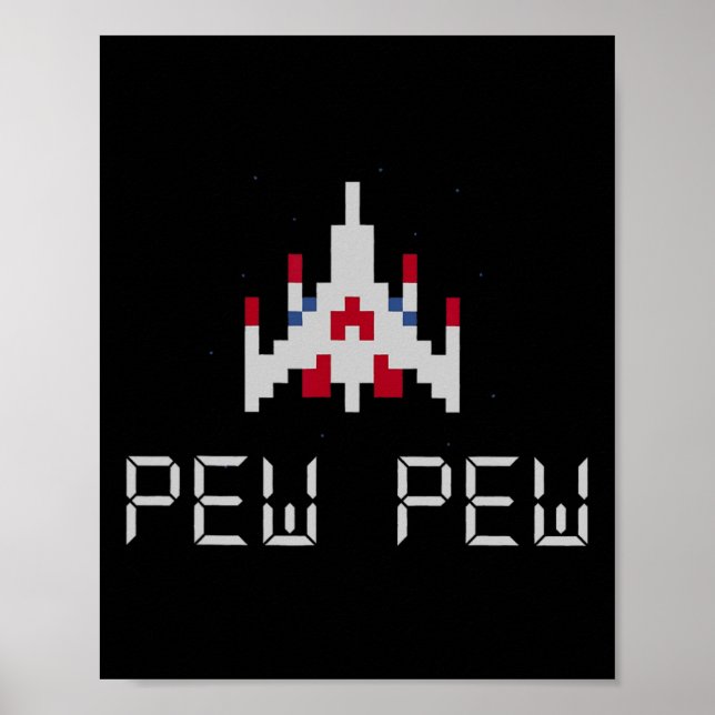 Affiche Arcade Retro Video Game Ship 1 (Devant)