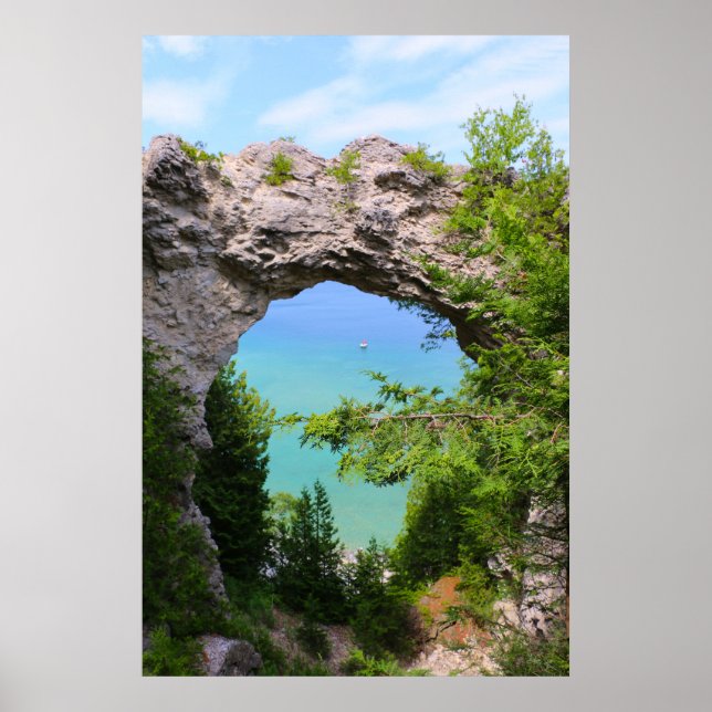 Affiche Arch Rock Île Mackinac (Devant)