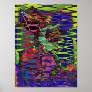 Affiche Archange Michael Defeats Satan MSG Optik Grid