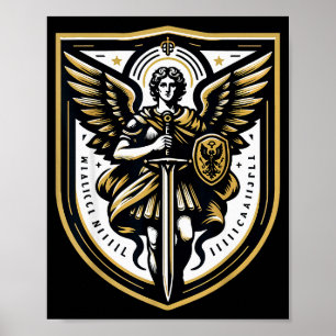 Affiche Archange Saint Michel Chrétien