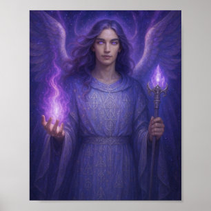Affiche Archange Zadkiel – Gardien de la Flamme Violette