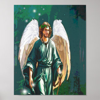 Affiche Archangel Raphael Angel of Healing Wall Art Print