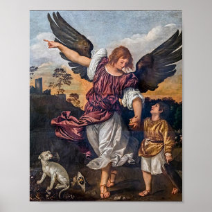 Affiche Archangel Raphael Drawing - St Raphael