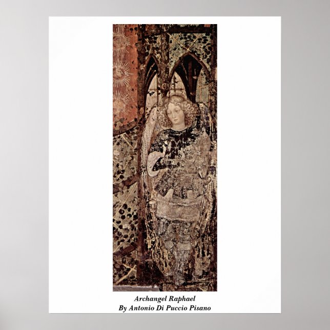 Affiche Archangel Raphael Par Antonio Di Puccio Pisano (Devant)