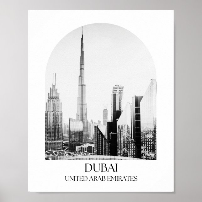 Affiche Arche de Dubaï Émirats Arabes Unis Imprimer (Devant)