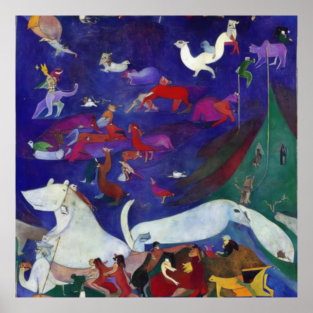 Affiche Arche de Noé, impressionniste moderne 1 (Devant)